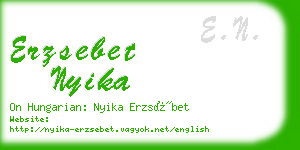 erzsebet nyika business card